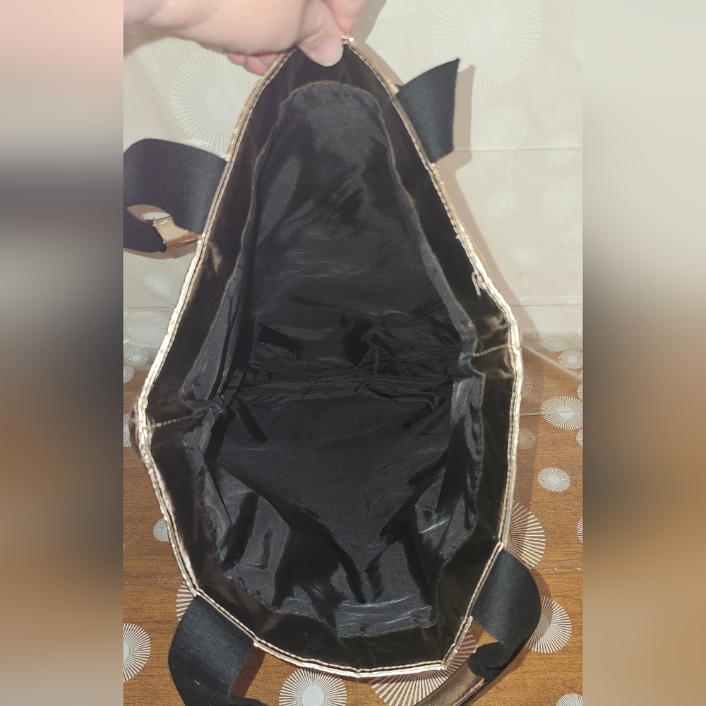 Victoria's Secret Metallic Gold Puffer Tote - Picture 6 of 6